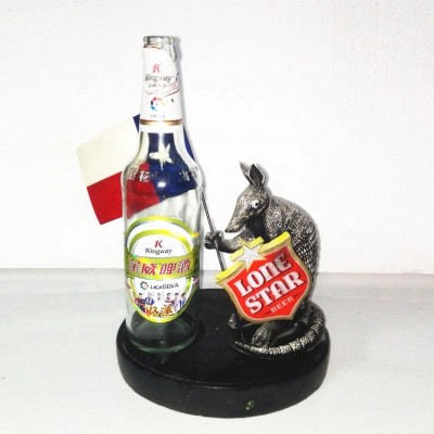 animal shaped bar decorative resin wine beer bottle holder