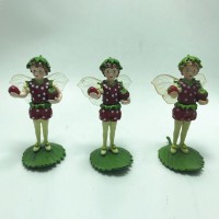 custom made small resin strawberry angel figurine