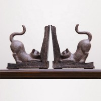 animal figurine Resin unique cat Bookends For Home Decor