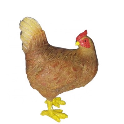 Decorative Resin Farm animal Hens Statue for Souvenir