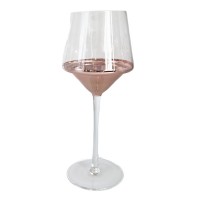 Hand blown rose gold champagne glass/champagne flute