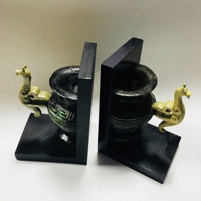 custom made unique dragon figurine resin bookend