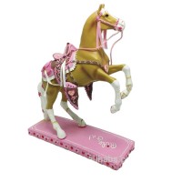 beautiful custom made girl's desk decoration gift resin horse figurine