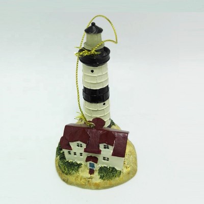 Wholesale custom made resin lighthouse souvenir hanging Ornament