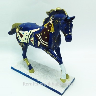 table decoration life size horse statue wholesale custom resin horse figurine