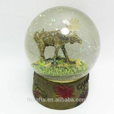 resin water globe custom made mini animal snow globe for gifts