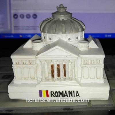 3D decorative Romania resin miniature souvenir building