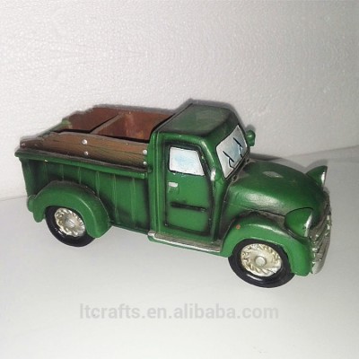 Polyresin truck Type decorative Custom resin 3d car statue