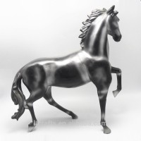 black life size horse statue type black horse figurine