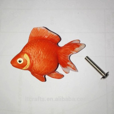 Child Cartoon Colour Goldfish Kitchen Cabinet Resin Drawer Handle and Knobs