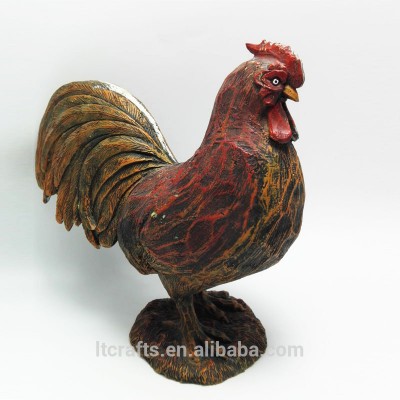 Decorative Resin Animal statue cock rooster chicken statue for gift