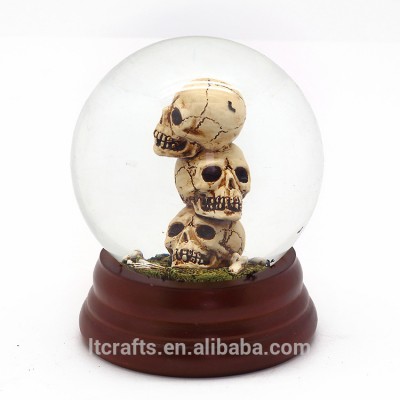 antique snow globe type souvenir gift large halloween skull snow globes