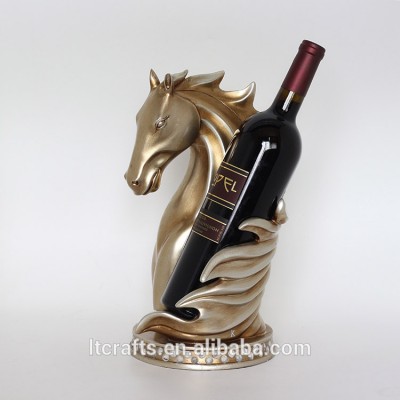 resin horse head decorative animal wine bottle holders