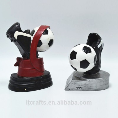 custom made resin crafts trophy resin sports soccer shoes trophy