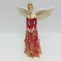 custom made decorative miniature polyresin angel figurine