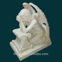 factory custom handmade carved outdoor decor large resin weeping angel statue