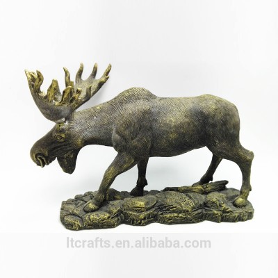 handmade souvenir decorative resin animal reindeer figurine