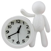 children toy desk clock type mini plastic figure table clock