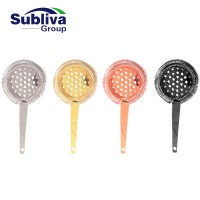 Stainless Steel Round Head Strainer With Straight Handle