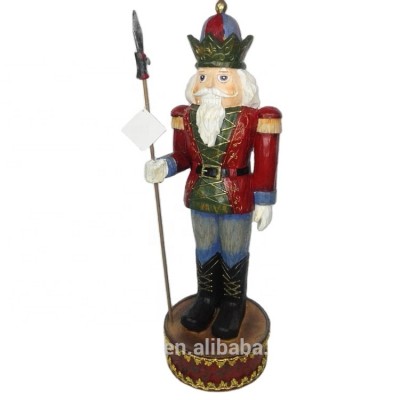 polyresin soldier nutcracker type christmas resin nutcracker